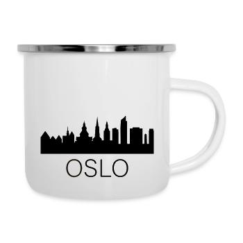 Oslo - Emaille-Tasse - Weiß - Rechts