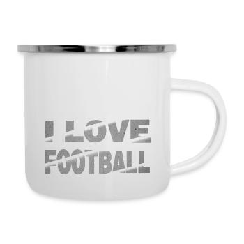 I Love Football - Camper Mug - white - Right