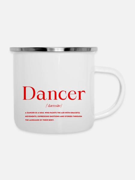 Tänzer Definition - Emaille-Tasse - Weiß