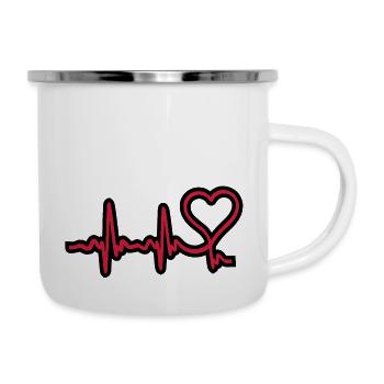 heartbeat - Camper Mug - white - Right