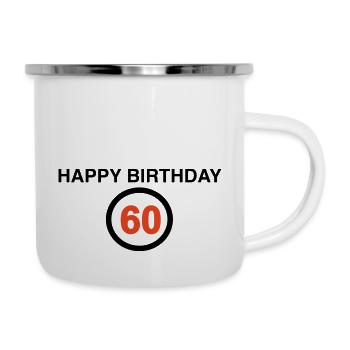 60th Birthday - Camper Mug - white - Right
