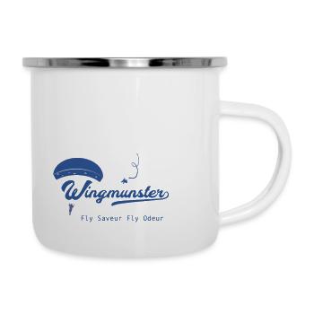 Wingmunster "fred la tasse" - Tasse émaillée - blanc - Droite