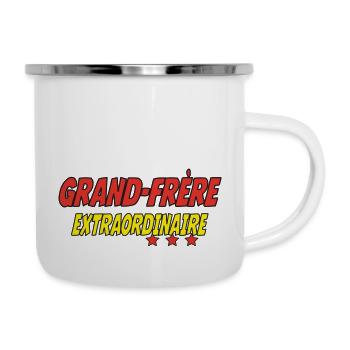 Grand Frère EXTRAORDINAIRE - Tasse émaillée - blanc - Droite