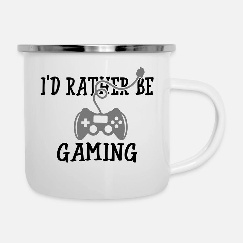I'd Rather Be Gaming - Camper Mug - white