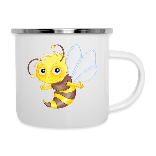 kleine Biene - Emaille-Tasse