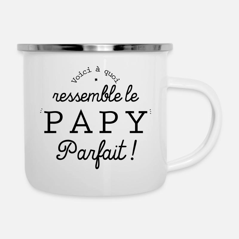 Der perfekte Opa - Emaille-Tasse - Weiß