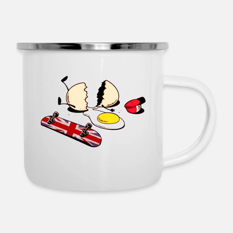 Egg Crack - Camper Mug - white