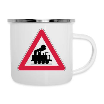 Caution Railway - Camper Mug - white - Right