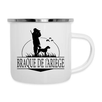 BRAQUE DE L ARIEGE Jagdhunde Jäger Hunde Wilsigns - Emaille-Tasse - Weiß - Rechts