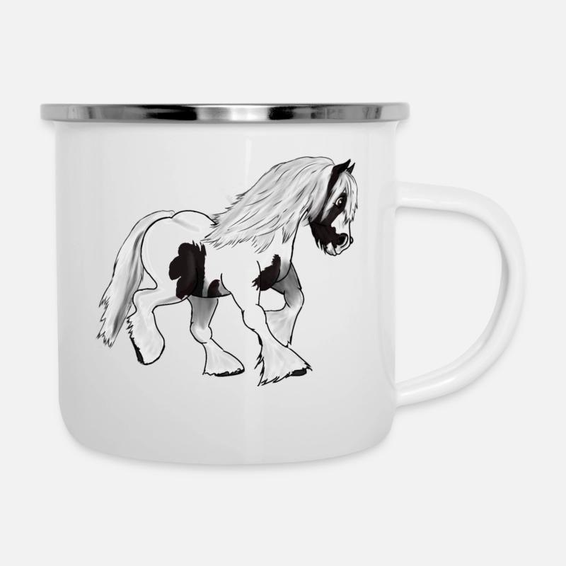 Tinkerliebe - Emaille-Tasse - Weiß