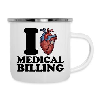 I love medical billing - Camper Mug - white - Right