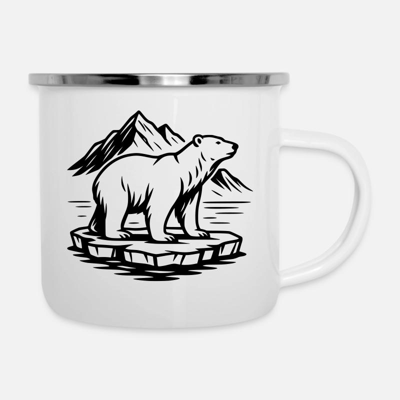 polar bear - Camper Mug - white