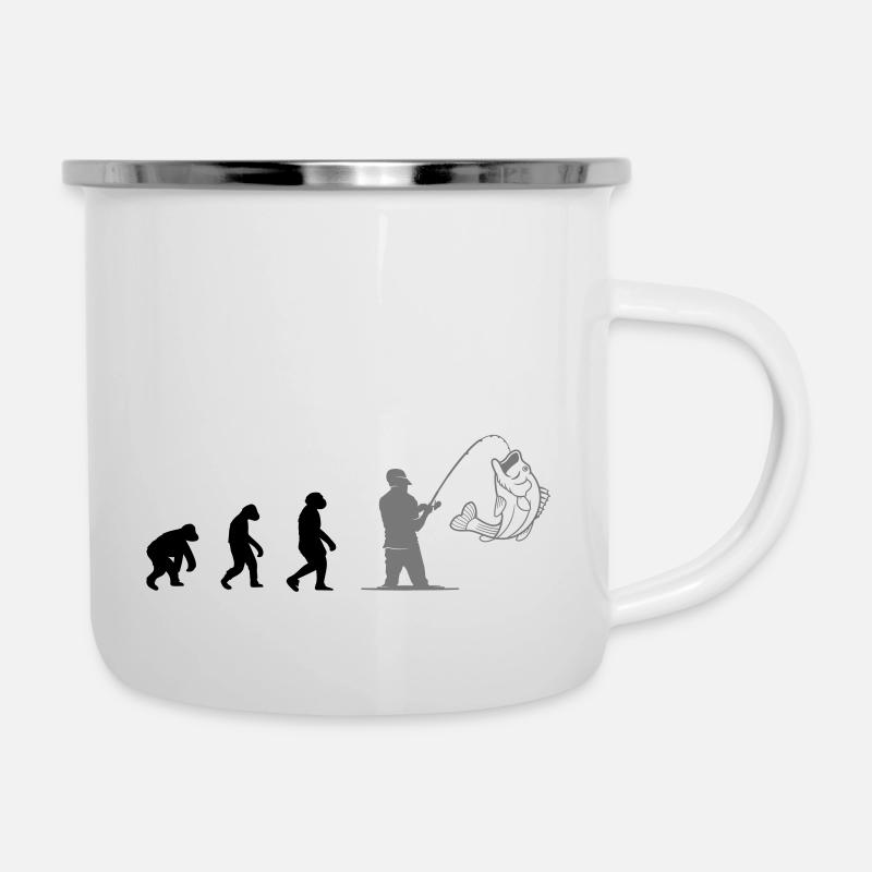 Evolution Fishing - Camper Mug - white