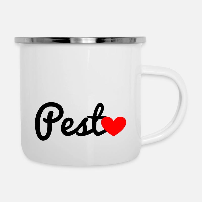Pesto - Tasse émaillée - blanc