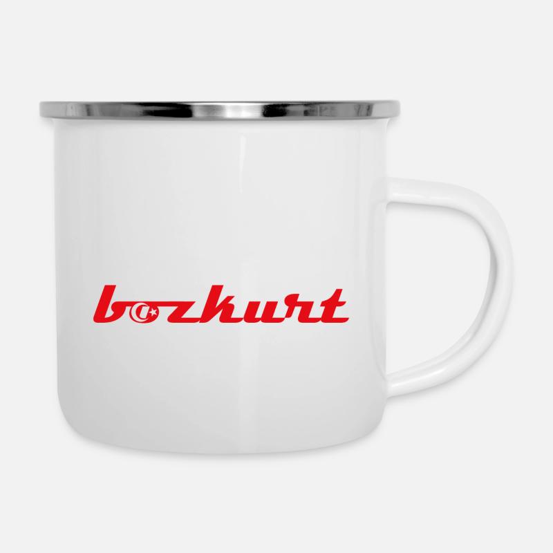 Banques - Tasse émaillée - blanc