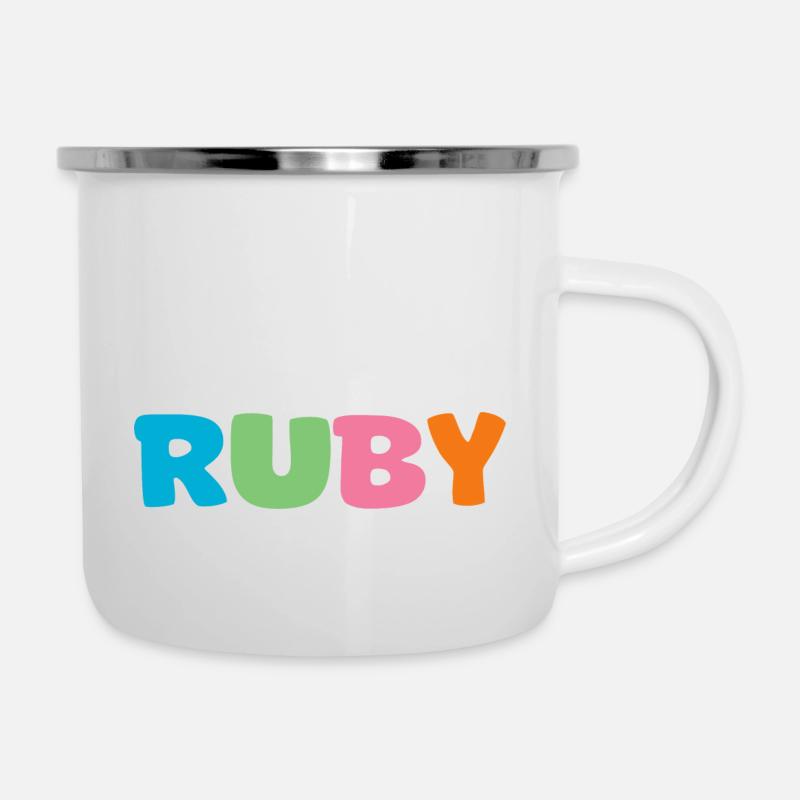 Name - Ruby - Camper Mug - white