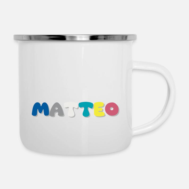 Nom - Matteo - Tasse émaillée - blanc