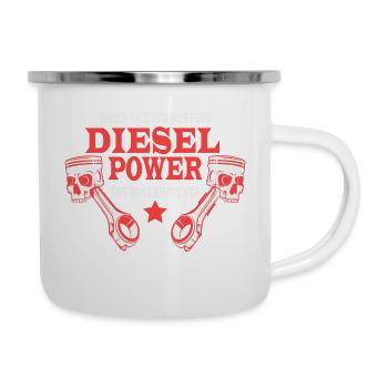 Diesel Power When the turbo is . Tuning shirt - Camper Mug - white - Right