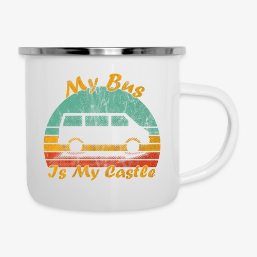 My Bus Is My Castle (Used) - Emaille-Tasse