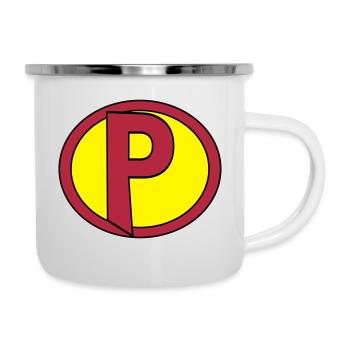 Super, Superheld, Superheldin, Hero, P - Camper Mug - white - Right