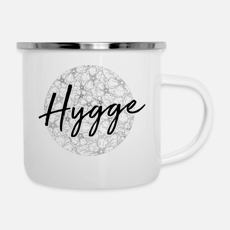 hygge - Emaille-Tasse - Weiß