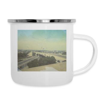 LA Highway - Emaille-Tasse - Weiß - Rechts