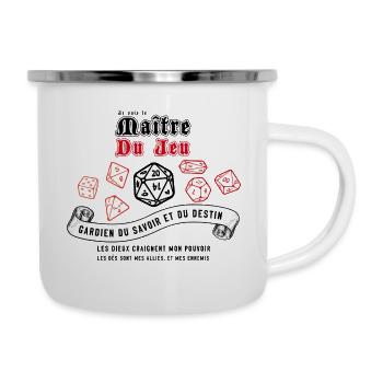 Je suis Maitre du jeu - Tasse émaillée - blanc - Droite
