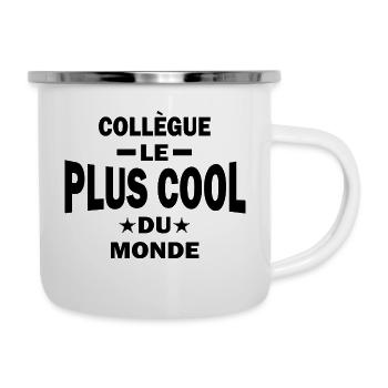 Collègue le plus cool du monde - Tasse émaillée - blanc - Droite