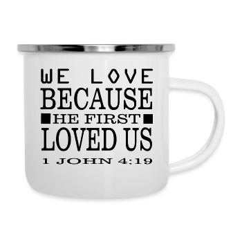 Jésus Christ God Faith - Tasse émaillée - blanc - Droite