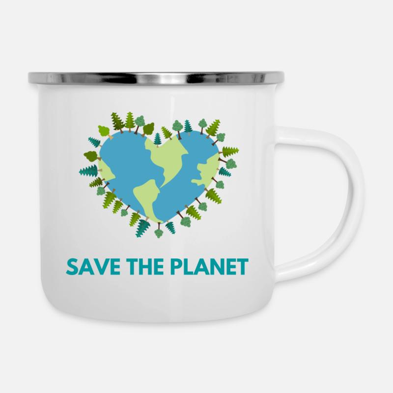Save The Planet! - Camper Mug - white