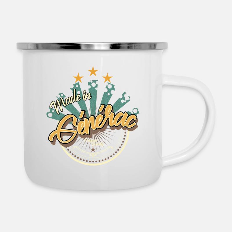 Made in Générac - Tasse émaillée - blanc