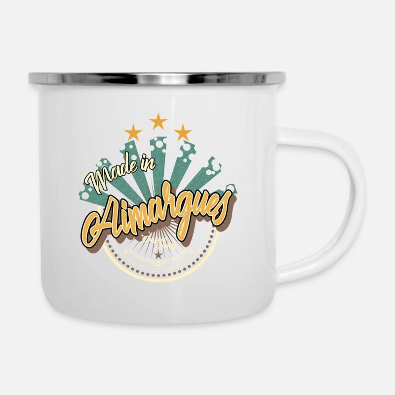Made in Aimargues - Tasse émaillée - blanc