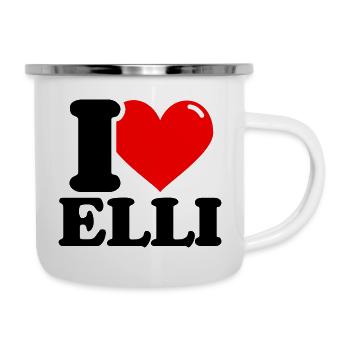 I love elli First name - Camper Mug - white - Right