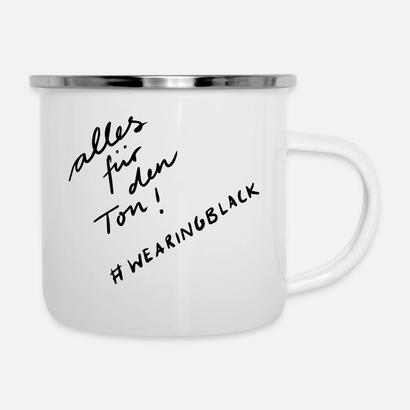 Tout pour le son - Tasse émaillée - blanc