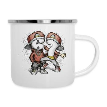Number Duo Street Style Dancing Six Seven 67 - Camper Mug - white - Right