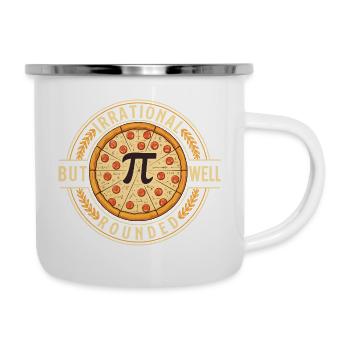 Nerd de maths irrationnel mais bien équilibré de la journée PI - Tasse émaillée - blanc - Droite