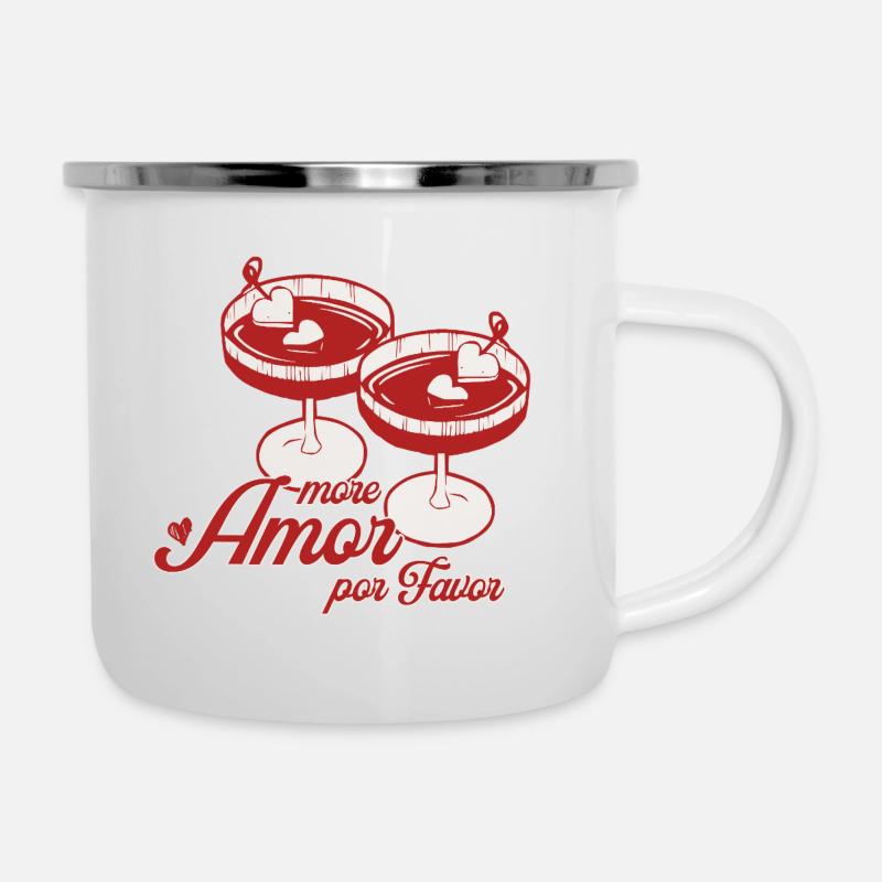 Heart Martini Design - Camper Mug - white