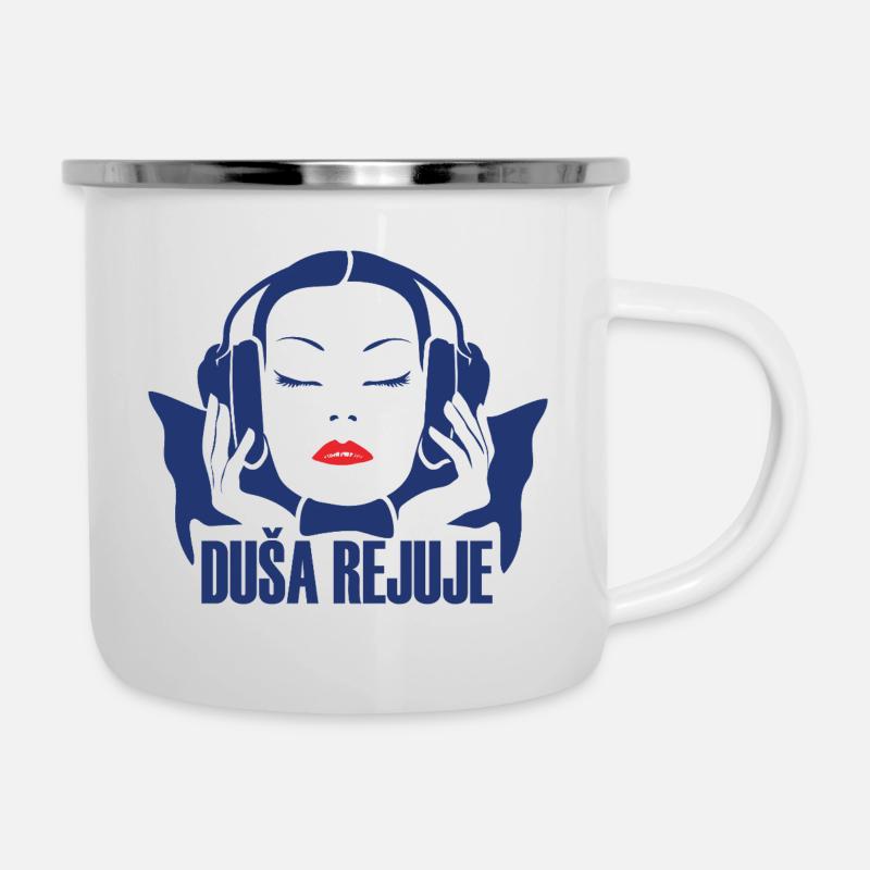 DUŠA REJUJE - Tasse émaillée - blanc