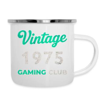 Vintage 1975 – Gaming Club Retro Birth Year - Camper Mug - white - Right