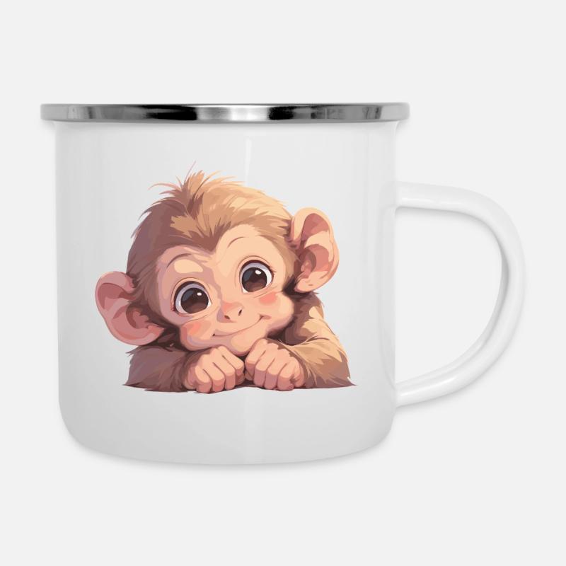Macaque Macaque - Camper Mug - white
