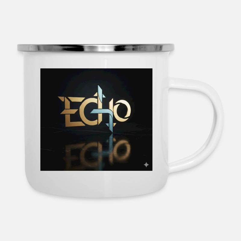 Echo Geometry Light Play - Camper Mug - white
