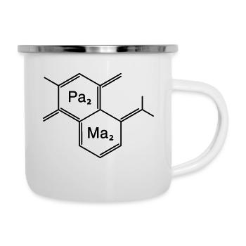 chemical papa + mama - Emaille-Tasse - Weiß - Rechts