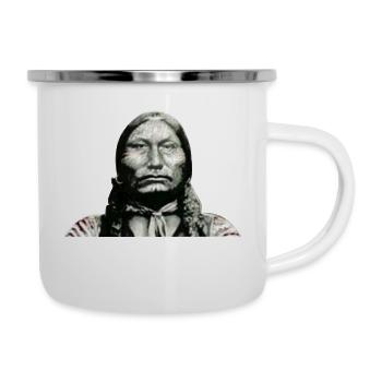 Indien - Tasse émaillée - blanc - Droite