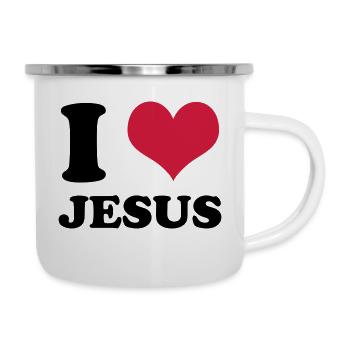 I love Jesus - Camper Mug - white - Right