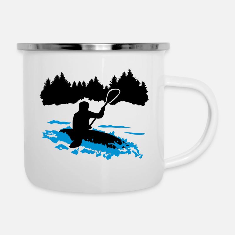 Kayaking, kayaking - Camper Mug - white