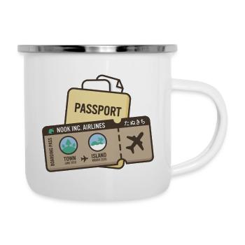 nook inc. airlines - Emaille-Tasse - Weiß - Rechts