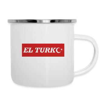 Turk Türk Turko Türke Türkei Türkiye - Emaille-Tasse - Weiß - Rechts