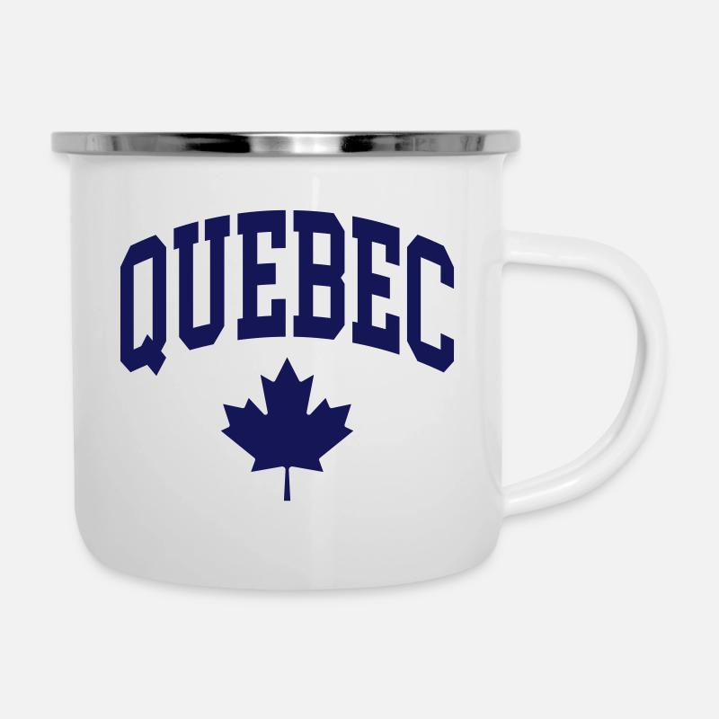 Québec - Tasse émaillée - blanc