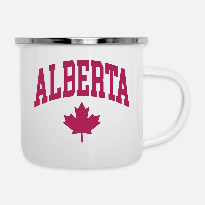 Alberta - Emaille-Tasse - Weiß