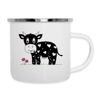 Warm cow :o) - Camper Mug - white - Right